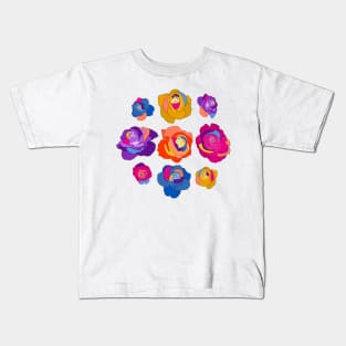 Colorful Roses Kids T-Shirt